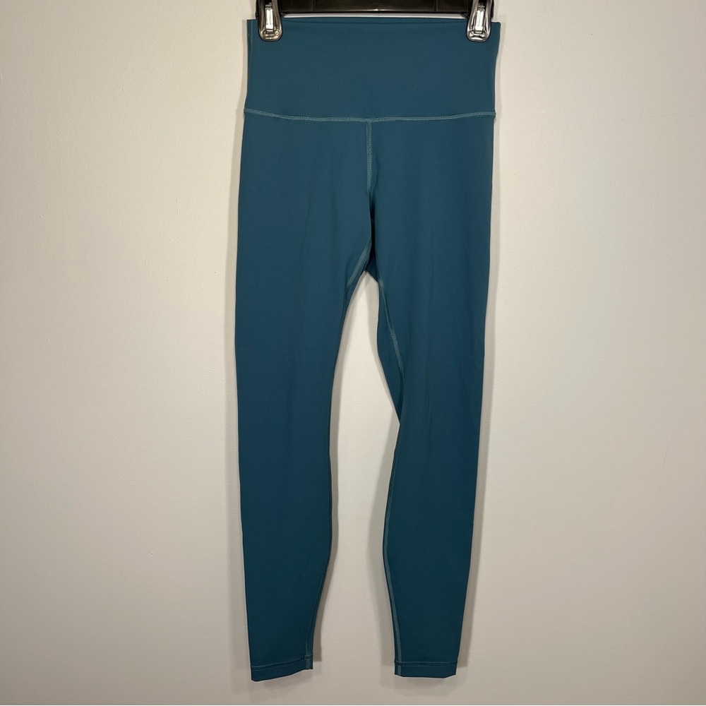 Lululemon Pants Womens 6 Teal Green Blue Wunder Under High Rise 28” Legging Yoga